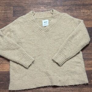 Aerie beige V-Neck Women's Sweater